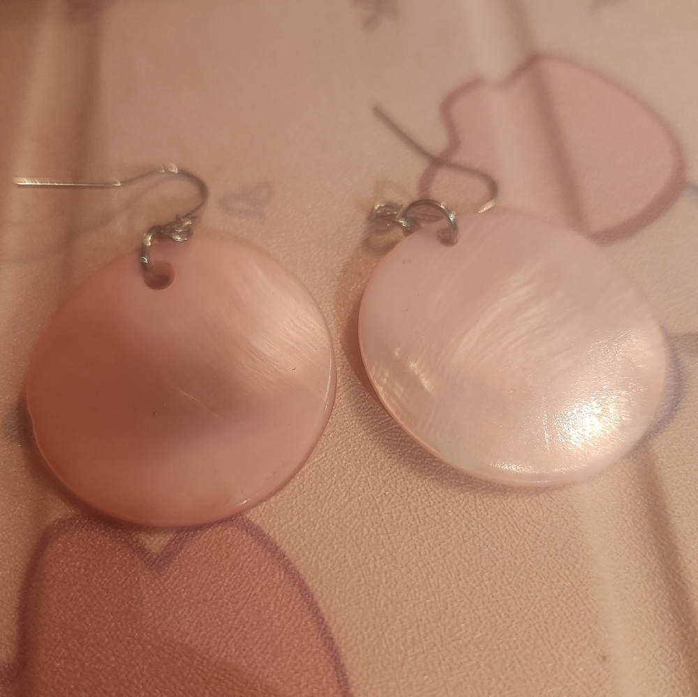 Pink Shell Earrings